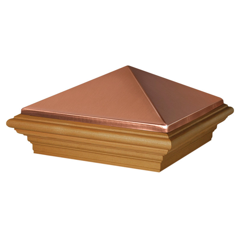 Deckorators 8X8 Victoria Copper High Point Cedar Post Cap Wayfair Canada